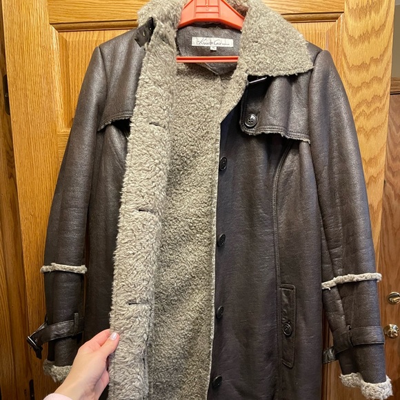 Kenneth Cole Sherpa lined Coat - Picture 1 of 5